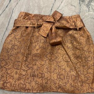 Elegant gold metallic print Skirt